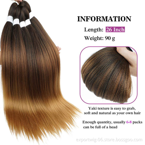 Pre Stretched Braiding Hair Extensions Wholesale Price Prestreched Synthetic Fiber Braiding Hair Jumbo Hair Braids For Women